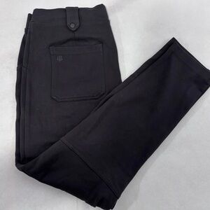 Betabrand Black Pants with Button Detail